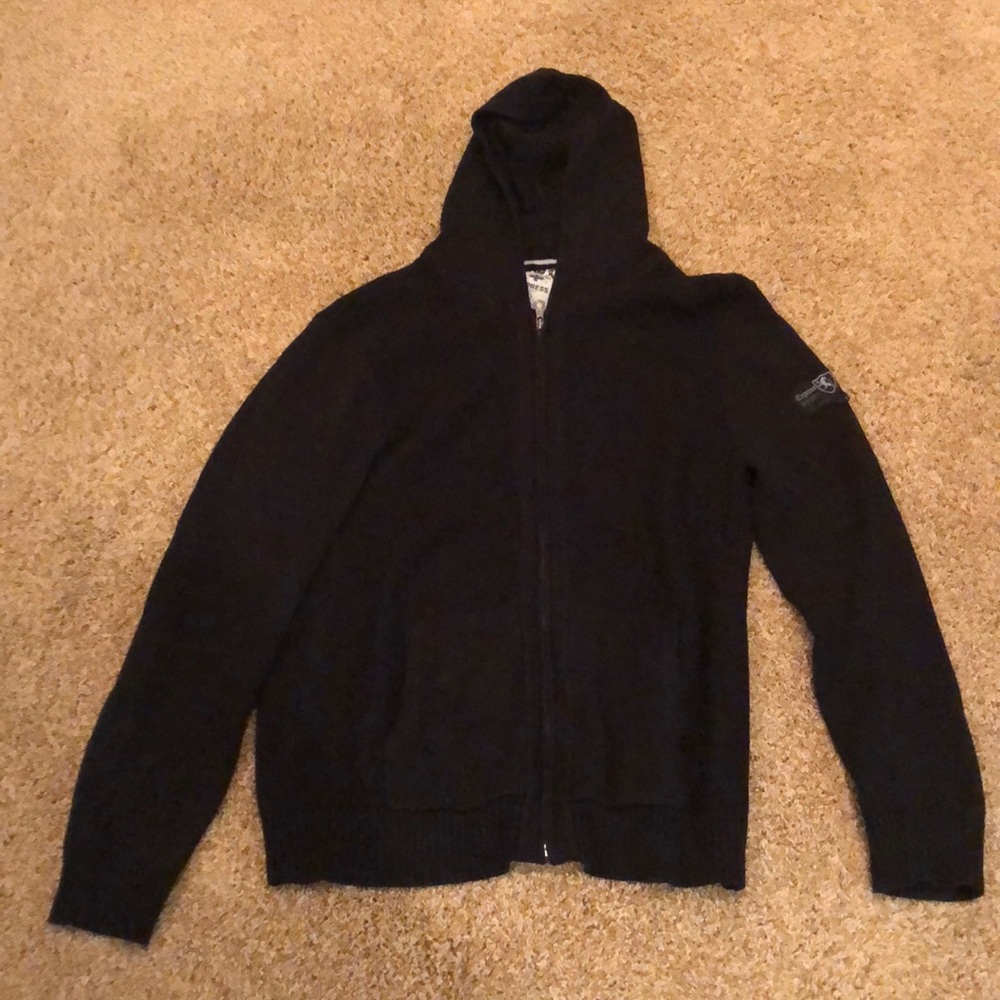 Express hooded zip up sweater